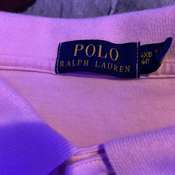 Pink polo by Ralph Lauren 4XL/4XB great condition hardly worn - Picture 3 of 4